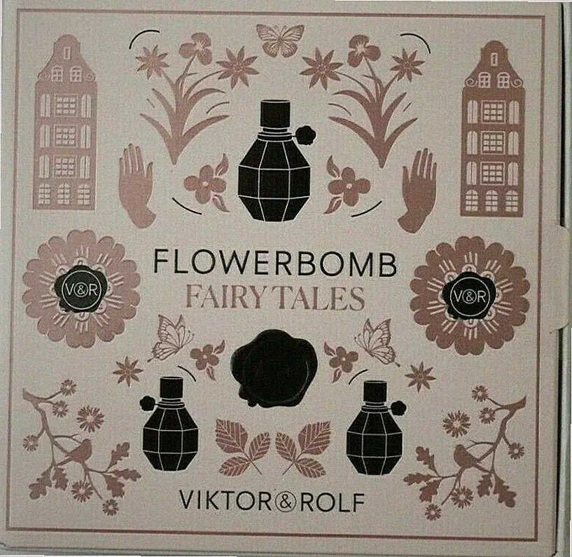 Viktor & Rolf Flowerbomb Mini 4 Piece Gift Set Fairy Tales Perfume Gel Lotion