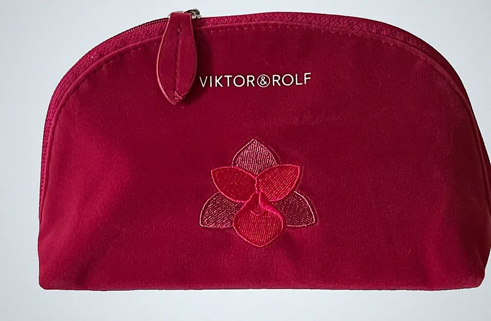 Viktor & Rolf Flowerbomb Red Fragrance COSMETIC /MAKEUP BAG /CASE /POUCH, NEW