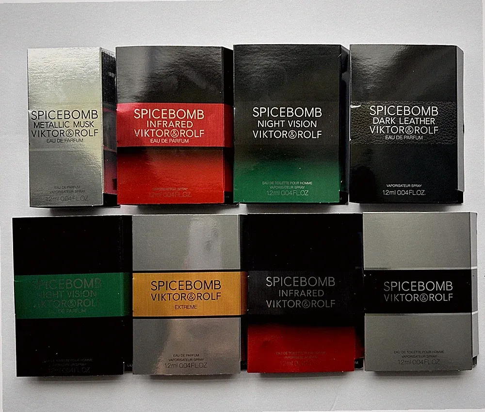 Viktor & Rolf Spicebomb Cologne Perfume Collection 8pc Sample Set